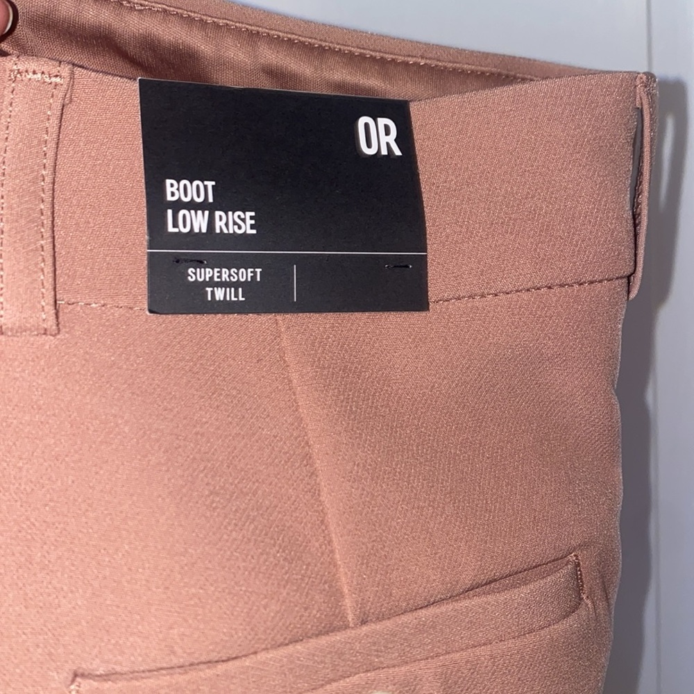 NEVER WORN W TAGS, Express Boot Low Rise SOFT TWILL Pink Pants - Picture 5 of 9